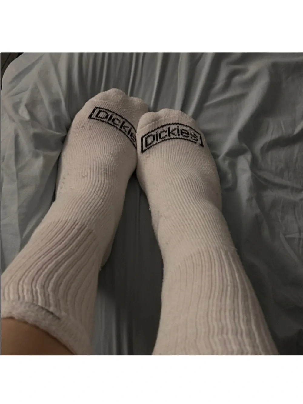 Women’s White Long Gym Socks - Picture 2 of 2